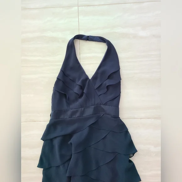 After Six Dress - Halter Dress - Midnight -size 6 - Picture 2 of 12